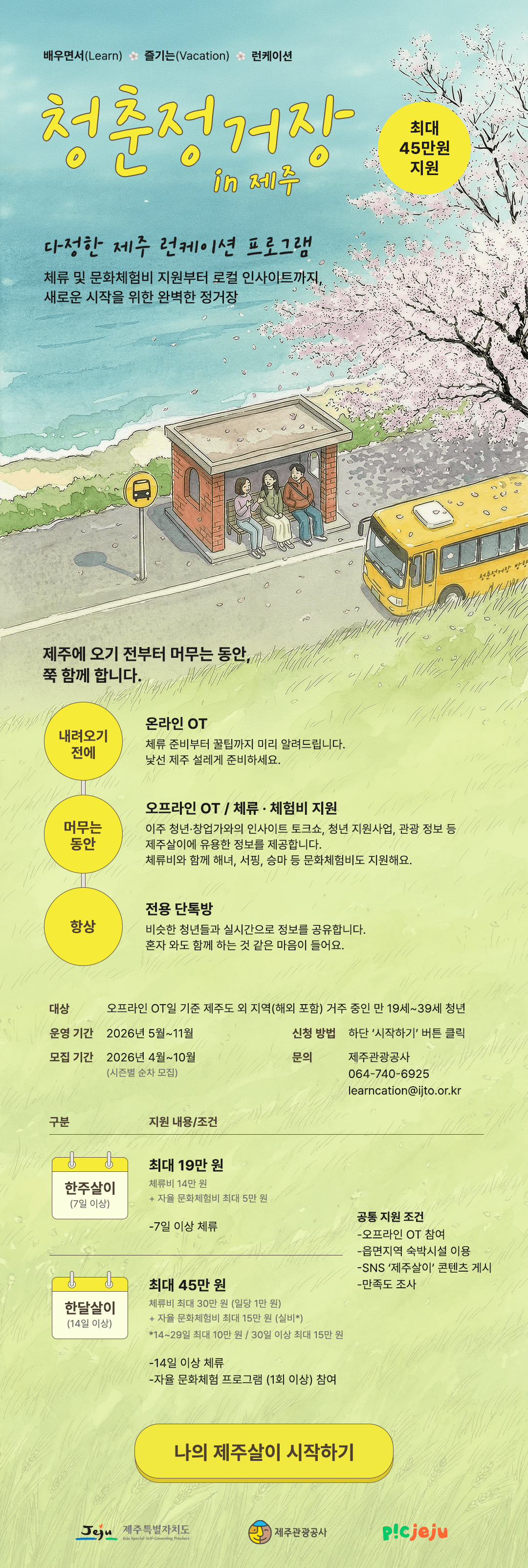 제주 런케이션 청년 유입 사업