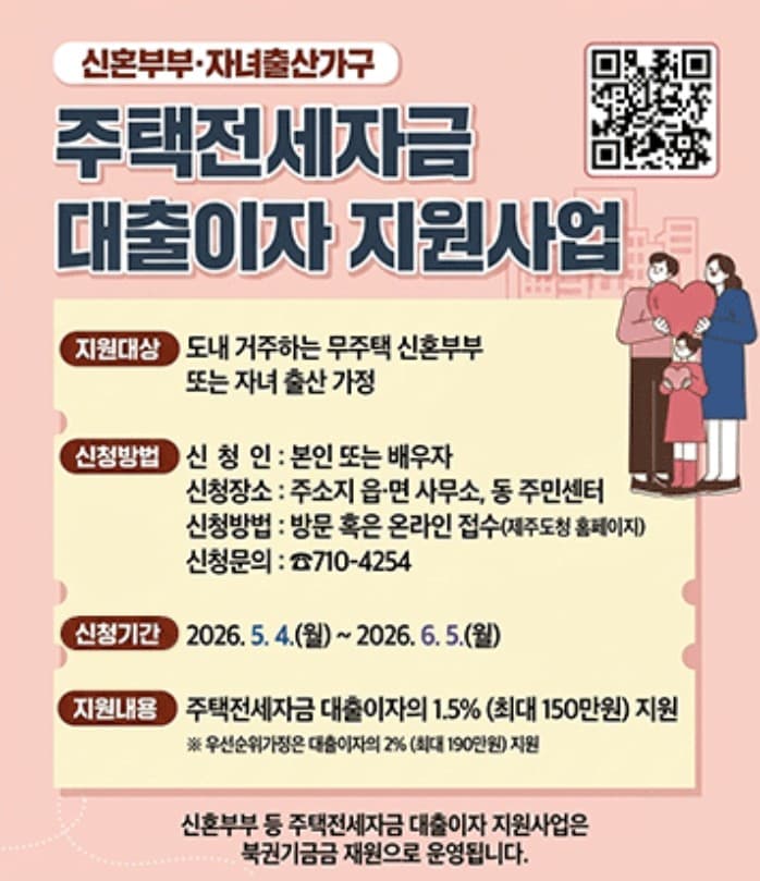 신혼부부 및 자녀출산가구 주택전세자금 대출이자 지원사업