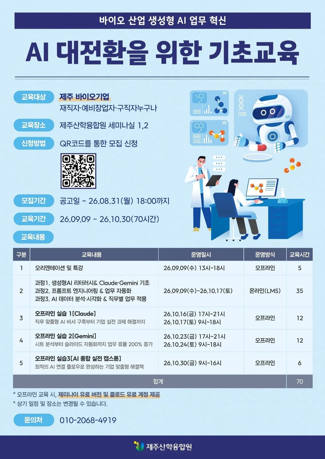 AI 대전환을 위한 기초교육 : 바이오 산업 생성형 AI 업무 혁신