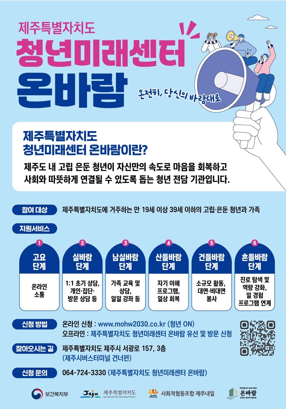 제주특별자치도 청년미래센터 온바람 운영